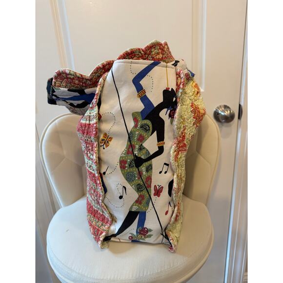 Handmade Upcycled Boho Tote Bag - Picture 3 of 6